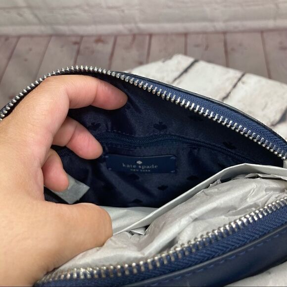 NWT KATE SPADE Blue Floral Payton Dome Crossbody - Picture 12 of 16